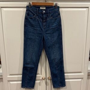 Madewell High Rise Yoke Blue Jeans